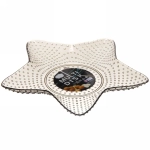 Тарелка пластиковая «Звезда» 16,5см кофейная