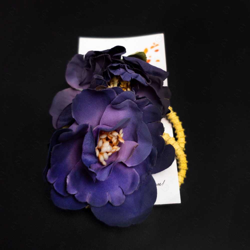 Набор резинок для волос Pankigno Design с цветками пионов (2 шт)