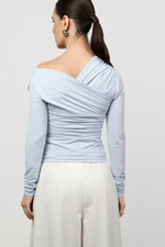 Лонгслив с драпировкой