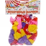 Воздушные шары 50 шт, 10»/25см «Красотка», (микс)
