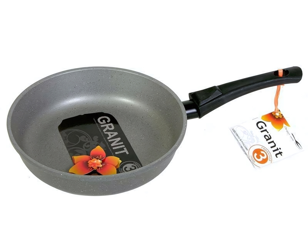Сковорода 22см Гранит со съемной ручкой