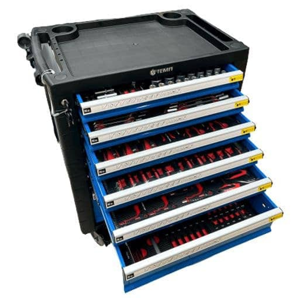 ТЕМП RC05.2518.P7 Тележка инструментальная с набором инструмента, 334 предмета