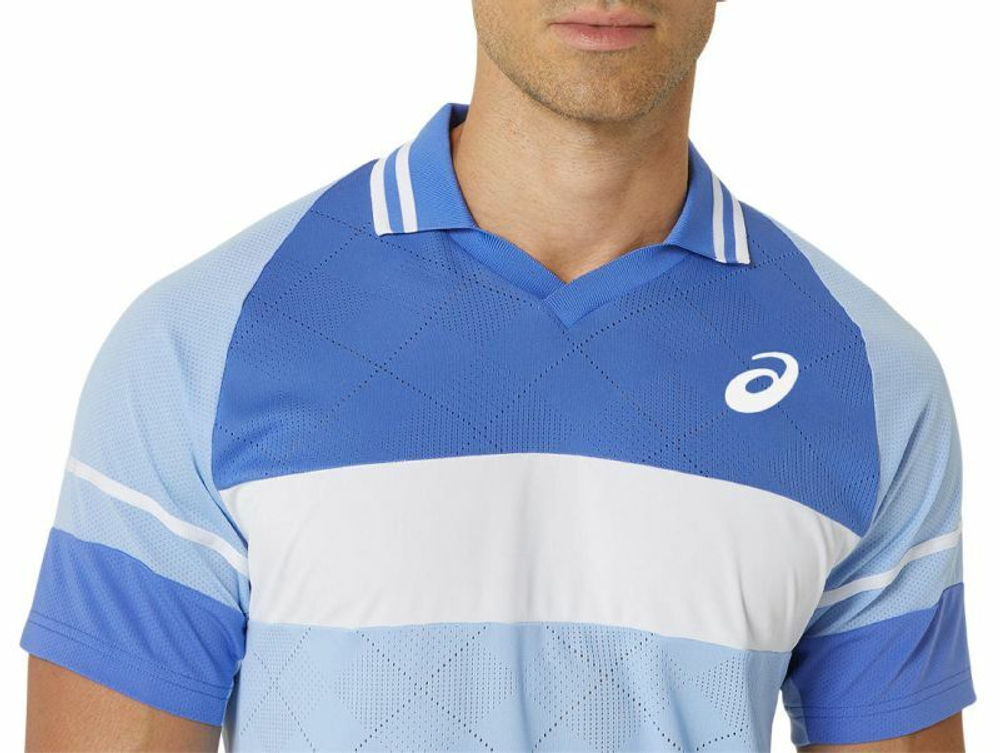 Мужское теннисное поло Asics Match Actibreeze Polo Shirt - небесный