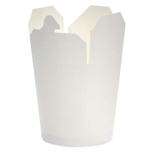 Контейнер бумажные (Чайна-бокс) для лапши 700мл БЕЛЫЙ, 750шт/кор