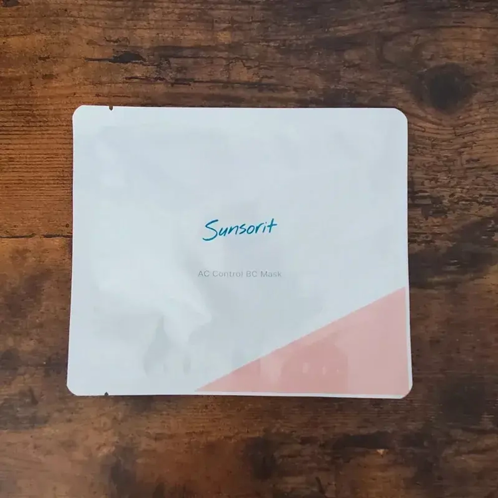 Sunsorit AC Control BC Mask. Маска для жирной, проблемной и чувствительной кожи лица на основе биоцеллюлозы Сансорит, 25 мл х 1 шт.