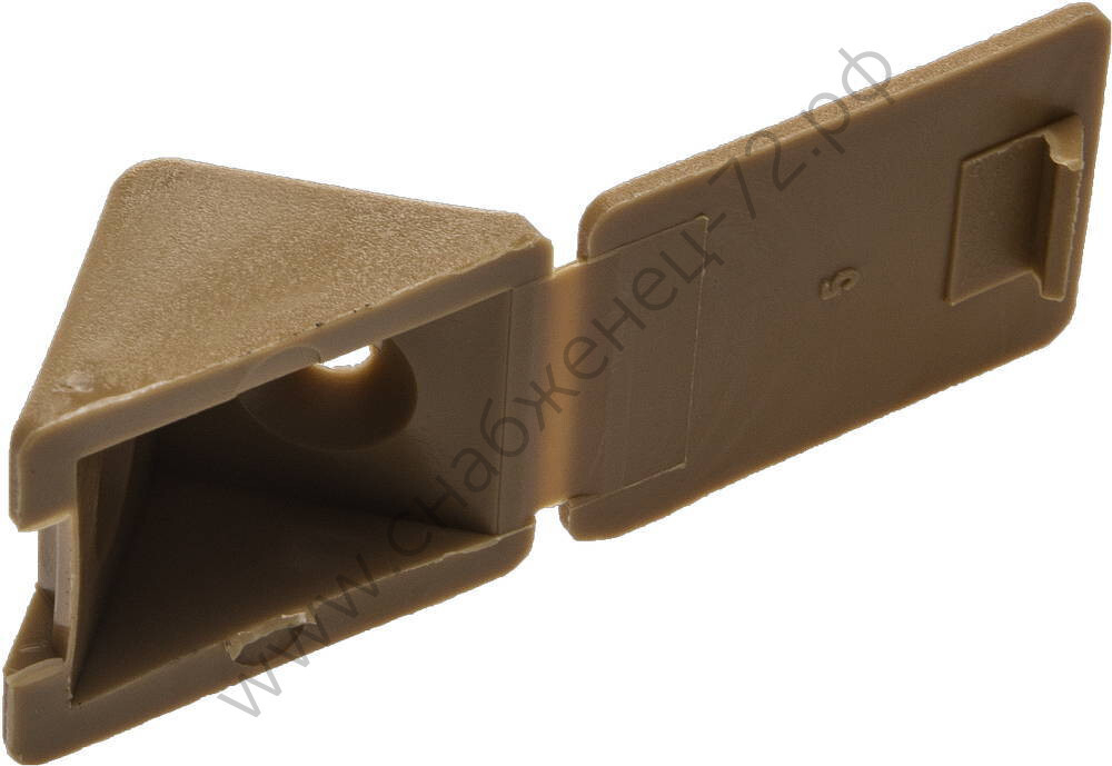 ЗУБР цвет бук, 4.0 x 15 мм, мебельный уголок с шурупом, 4 шт (4-308256-2)