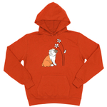 Толстовка "Английский бульдог с цветами"