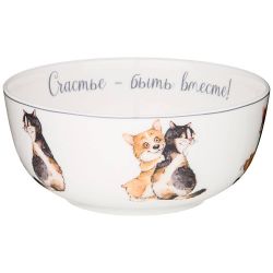 САЛАТНИК - ТАРЕЛКА СУПОВАЯ LEFARD "ЛУЧШИЕ ДРУЗЬЯ" 15,5*7 СМ 800 МЛ (КОР=24ШТ.)