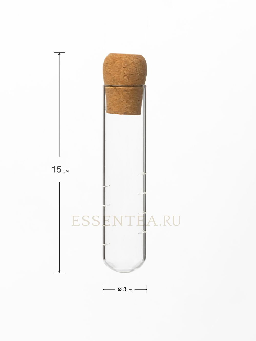Колба из стекла для заваривания чая с прорезями