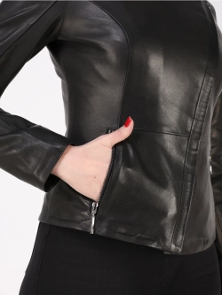 Кожаная куртка демисезонная косуха натуральная