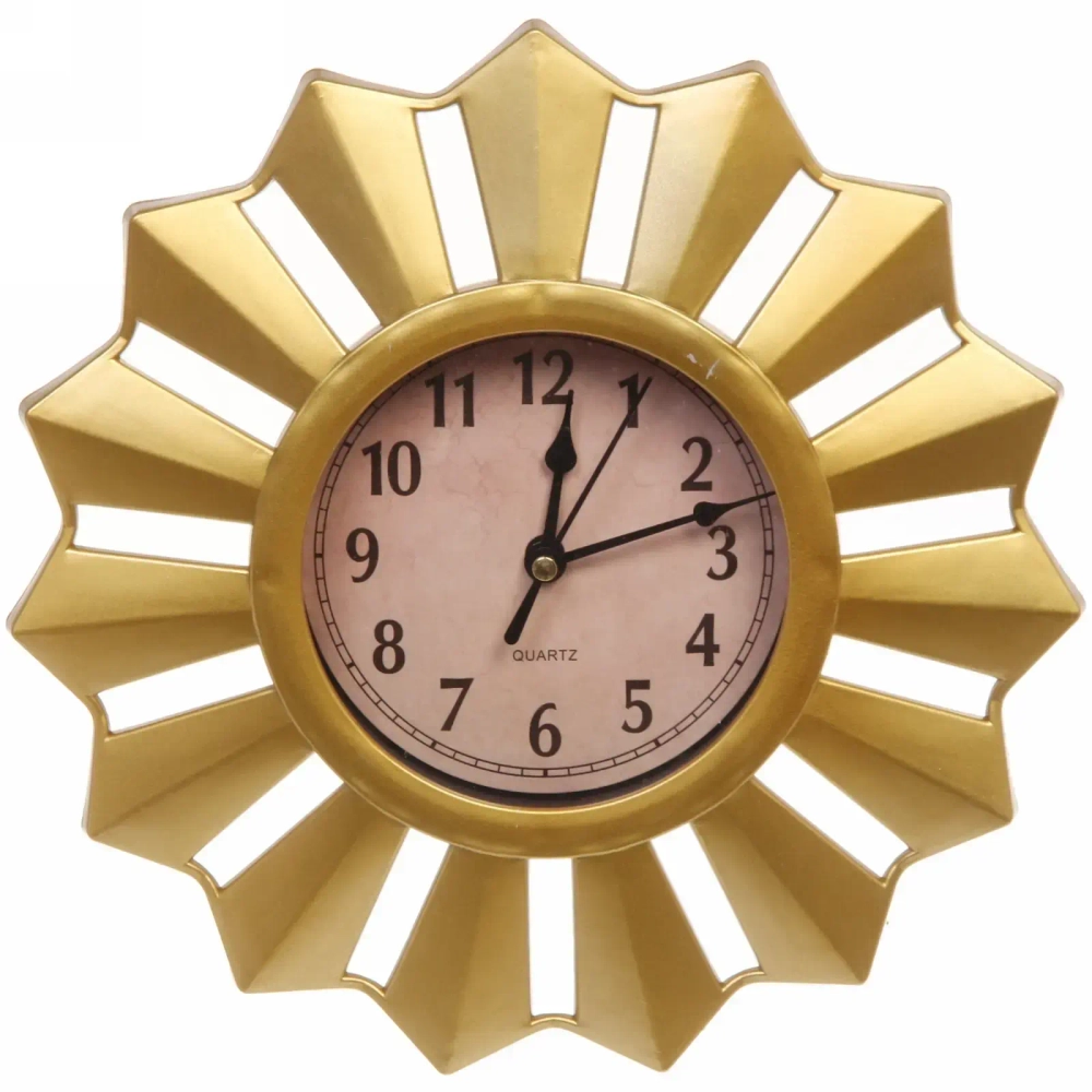 Часы настенные «Помпеи» D25см золото 8835