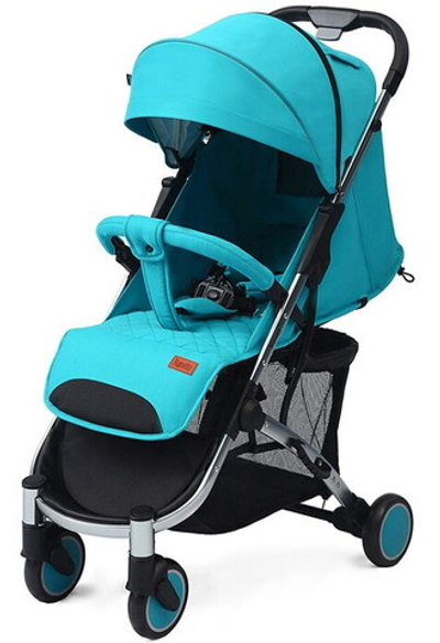 Детская прогулочная коляска Nuovita Snello Бирюзовый бархат