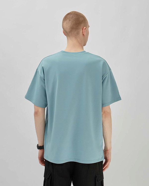 Футболка Phat Pocket 216 Серо-Голубая - фото 5