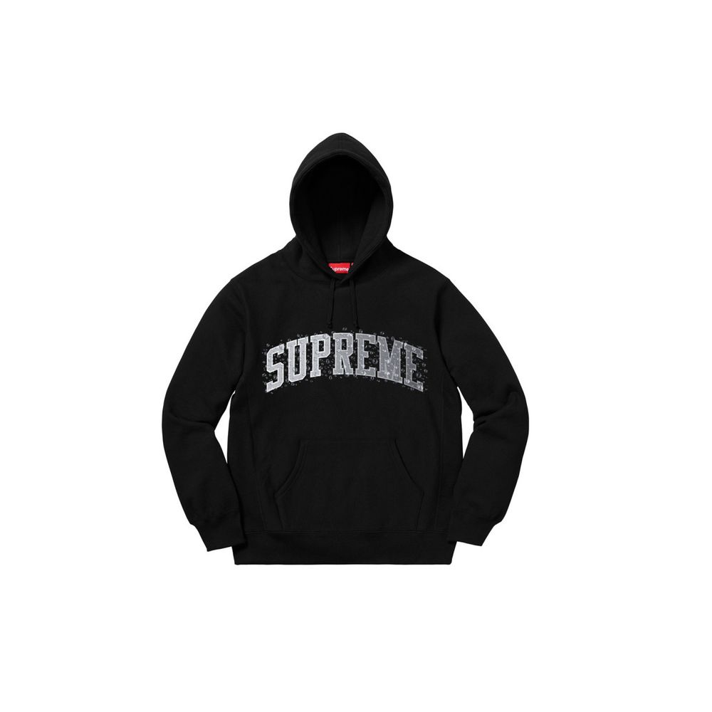 Supreme FW18 Water Arc Hooded Sweatshirt Black Logo