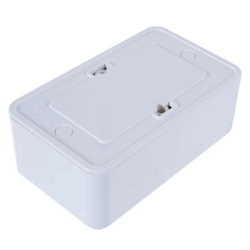 Розетка 2-м ОП Оптима РА16-374 16А IP20 с заземл. с монтаж. пластиной бел. Кунцево