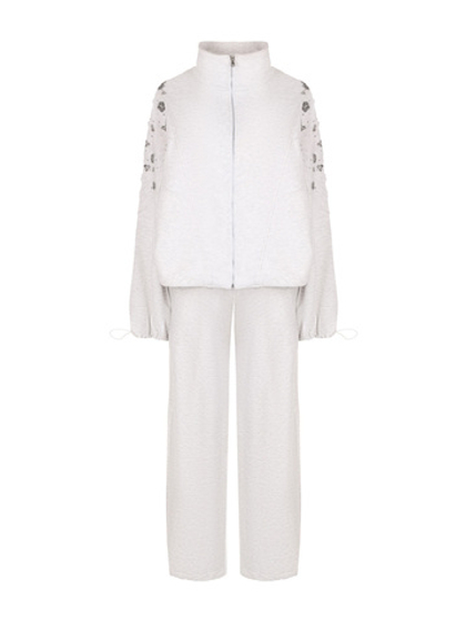 Костюм DROPS с брюками, меланж