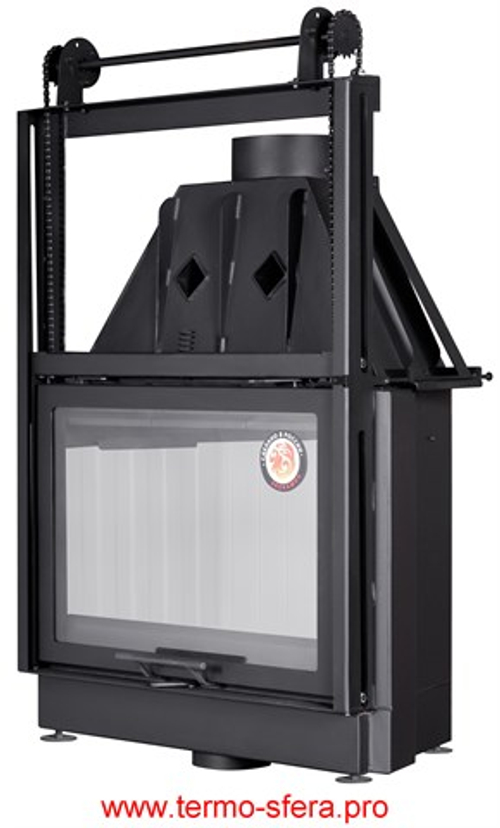 Каминная топка Экокамин Альфа 800 K с контргрузом