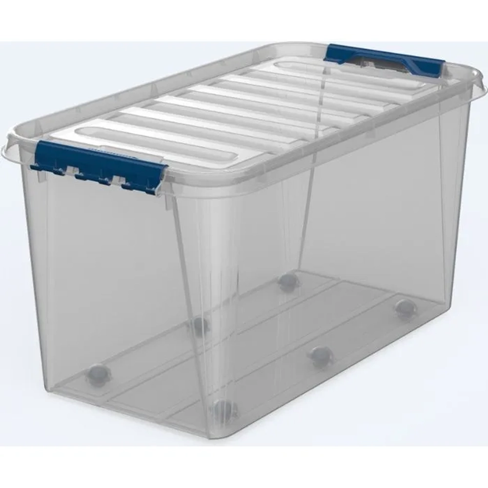 Ящик с крышкой 70л на колесах Профи комфорт