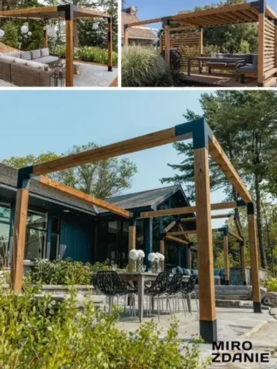 Опора бруса 100x100 UNO - 1 шт, цвет графит, с шурупами