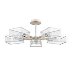 8246/5C COUNTY LN25 000 белый, металл/дерево Люстра потолочная Е27 5*60W 220V IRMA