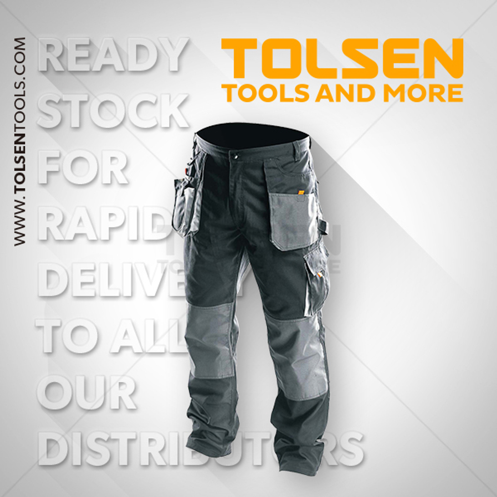 Брюки рабочие Tolsen 80% полиэстер 20% хлопок