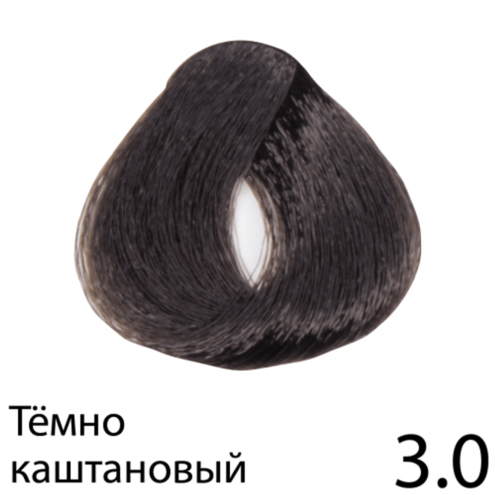Перманентная крем-краска для волос без аммиака, Regal Zero (темно-каштановая), 3.0, BES