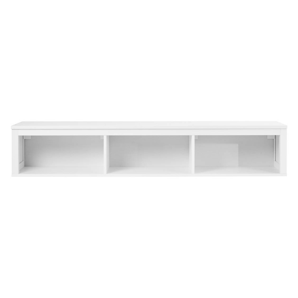 Полка навесная с 3 секциями Хемнэс Hemnes/ Кымор, 183х34х37 см, белый