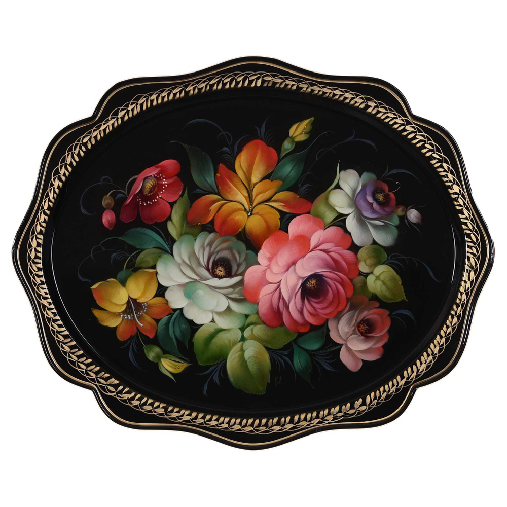 Zhostovo metal tray A15D28022577