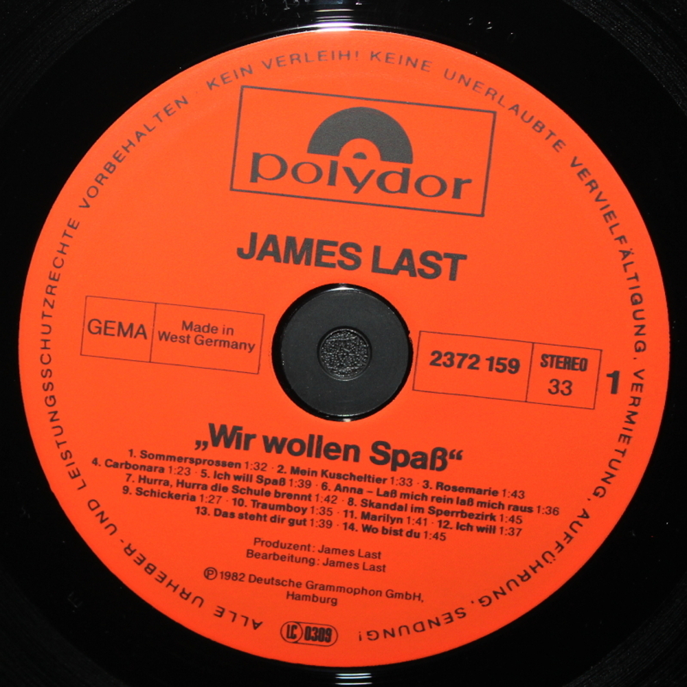 James Last / Wir Wollen Spass! (LP)