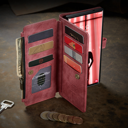 Многофункциональный чехол-кошелек CaseMe 3 in 1 Matte Wallet для Samsung Galaxy S25 Ultra