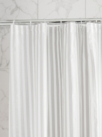Шторка для ванной DeNASTIA mat stripe 180x200 ПЕВА, серый