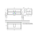 Тумба подвесная IDDIS Aiger, со столешницей, 100 см, белый, AIG10W0i95K