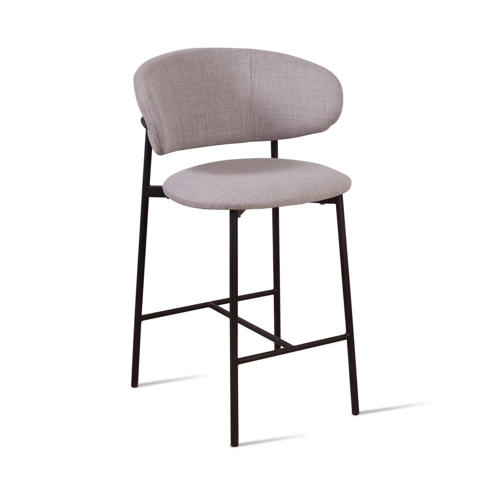 Стул полубарный Adele, рогожка wellton 912, серый