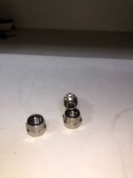 фитинг металический зажимной прямой трубки пвх 8мм 2 штуки