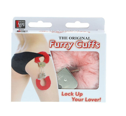 Металлические наручники с розовой меховой опушкой Metal Handcuffs With Plush