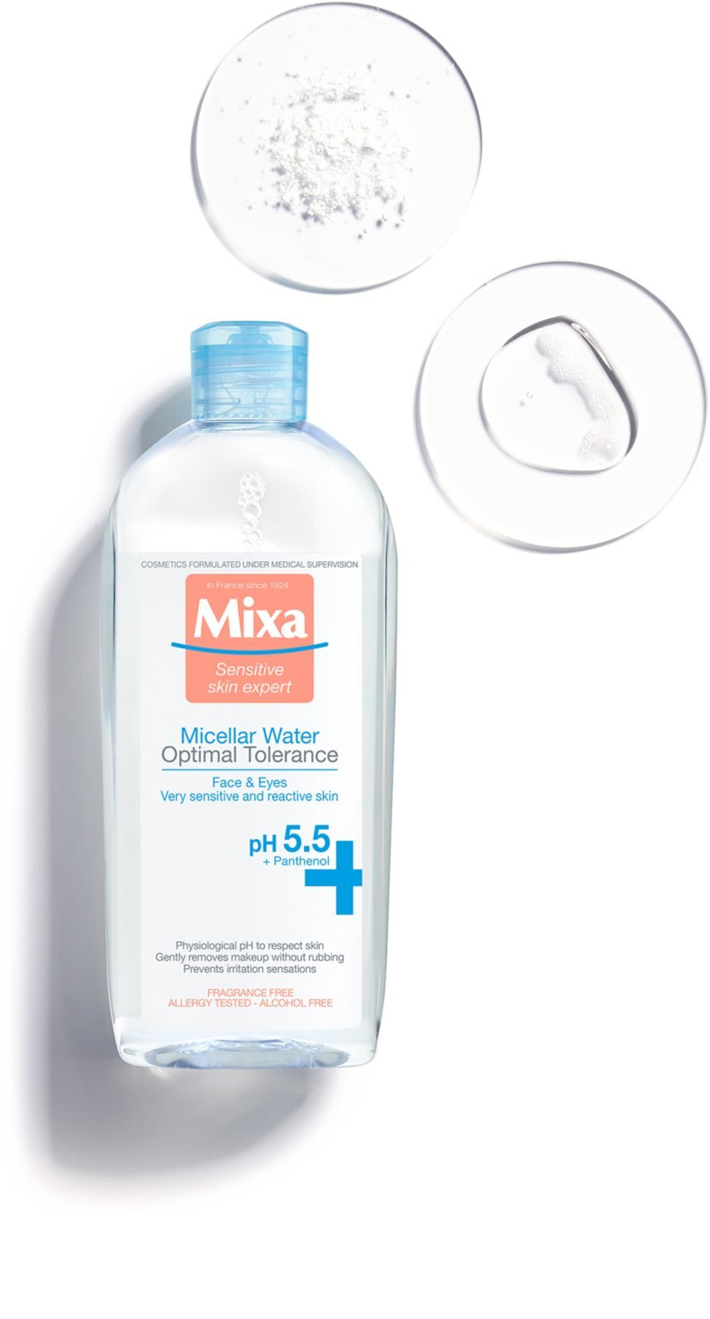 MIXA Optimal Tolerance - мицеллярная вода для успокоения /   400  ml  / GTIN 3600550476040