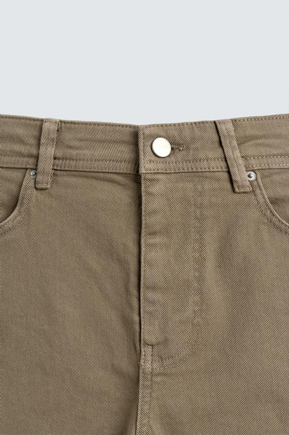 ZARA БРЮКИ STRAIGHT FIT, РЫЖЕВАТО-КОРИЧНЕВЫЙ