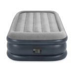 Кровать надувная Intex, 191х99х42 см, 64132NP, нас встроен, электр, флок, с ребрами жест, 136 кг