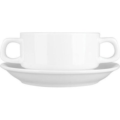 Бульонная пара «Кунстверк»;фарфор;300мл;D=105,H=60мм;белый (Цвет: белый)