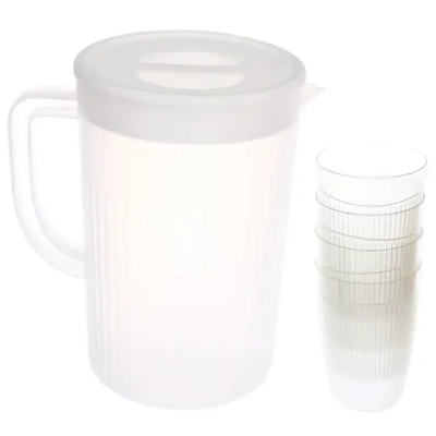 Кувшин пластиковый 2л «Прохлада» в наборе с 4-мя стаканами 200мл