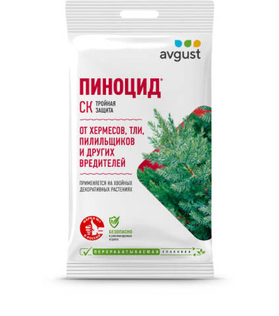 Средство ПИНОЦИД от комплекса вредителей на хвойных растениях пакет 2 мл
