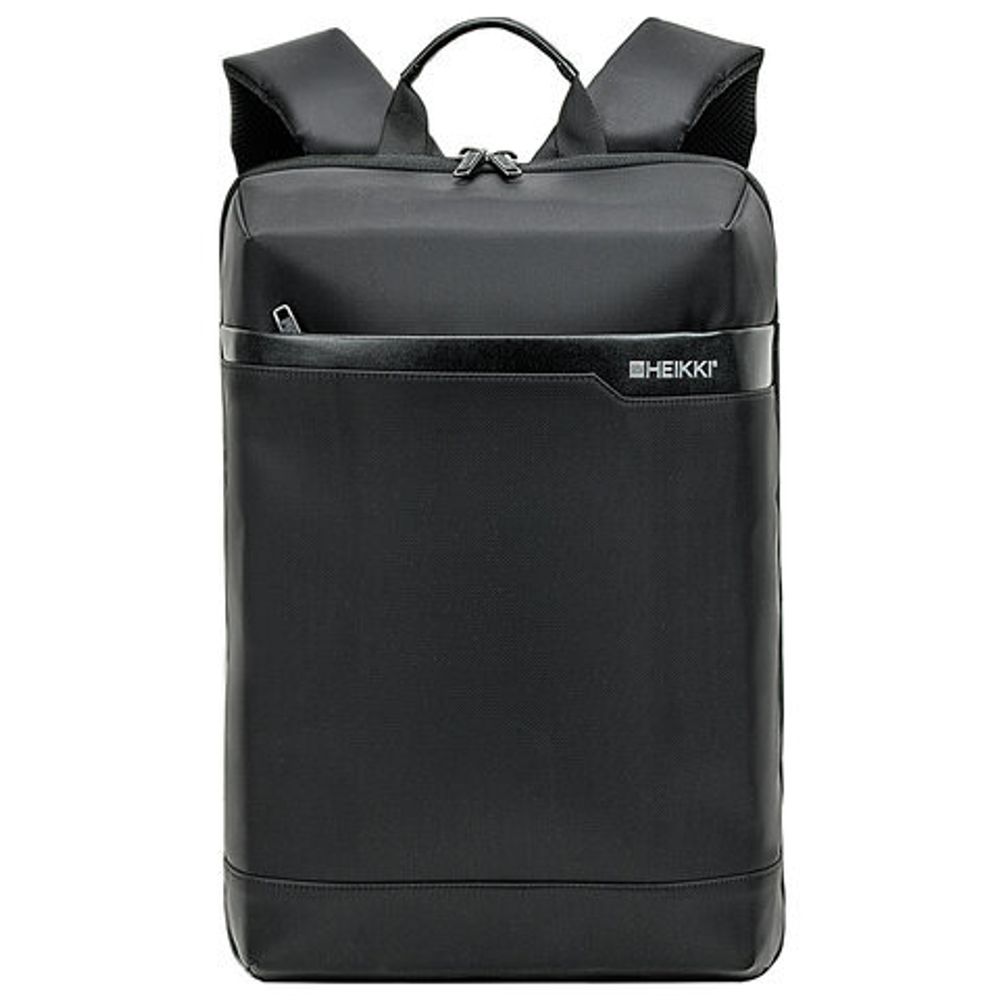 Рюкзак HEIKKI HIGH TECH (ХЕЙКИ) с отделением для ноутбука, черный, 43x28x12 см, 272589