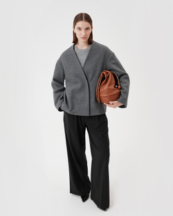 Объёмный жакет из итальянской шерсти