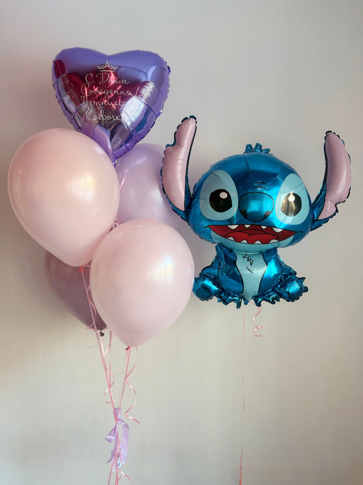 Воздушные гелиевые шарики Стич №4759