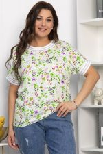 Блуза Лаванда (молочная) Б13818-1М LT Collection