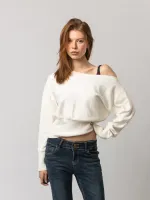 Свитер Ovum One-Shoulder Knit белый