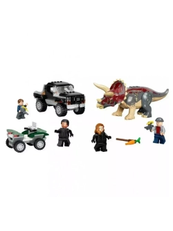 Конструктор Нападение трицератопса на пикап 210 деталей