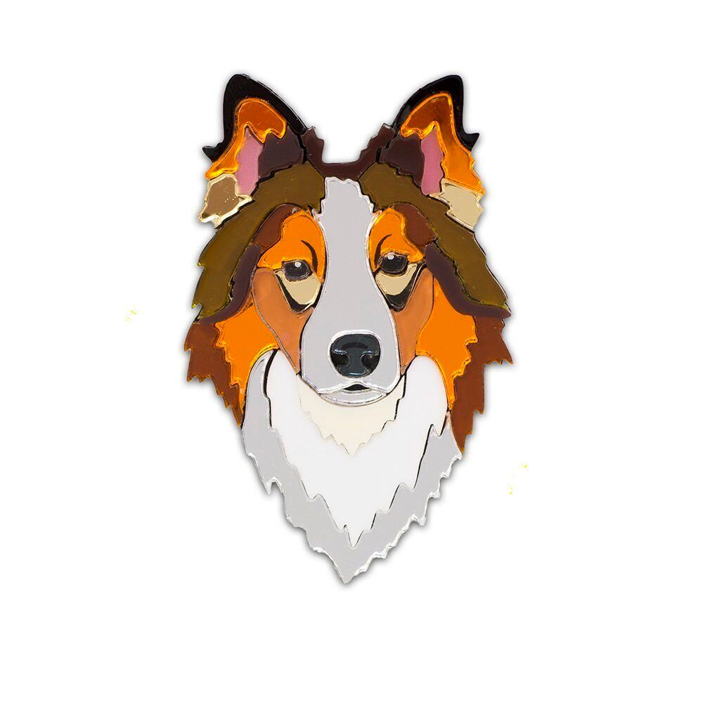 Колли / КОLLI, brooch, Color