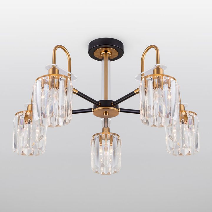 Потолочная люстра Eurosvet Tenia 70090/5 черный