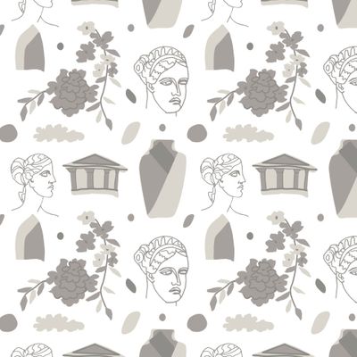 Бесшовный принт древней грецией